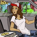 Livreuse de pizza sexy
