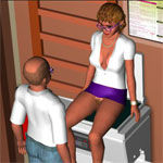 Soirée sexe au bureau